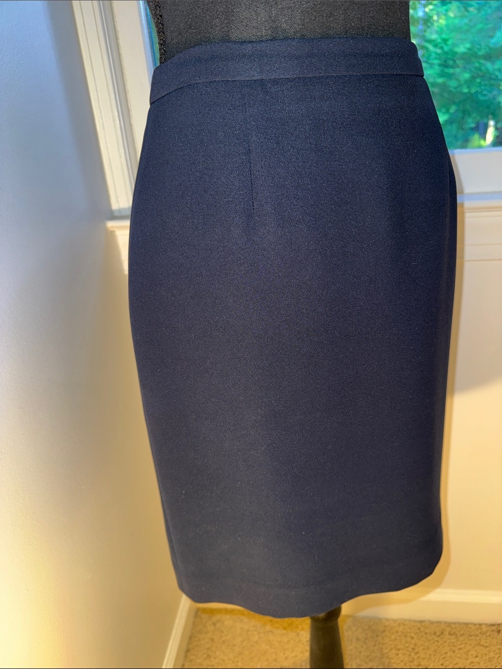 Petite Sophisticate Navy Pencil Skirt - Timeless Office Staple